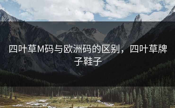 四叶草M码与欧洲码的区别，四叶草牌子鞋子